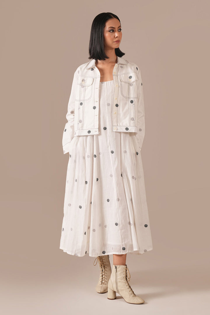 Pearl Glow Dress With Jacket