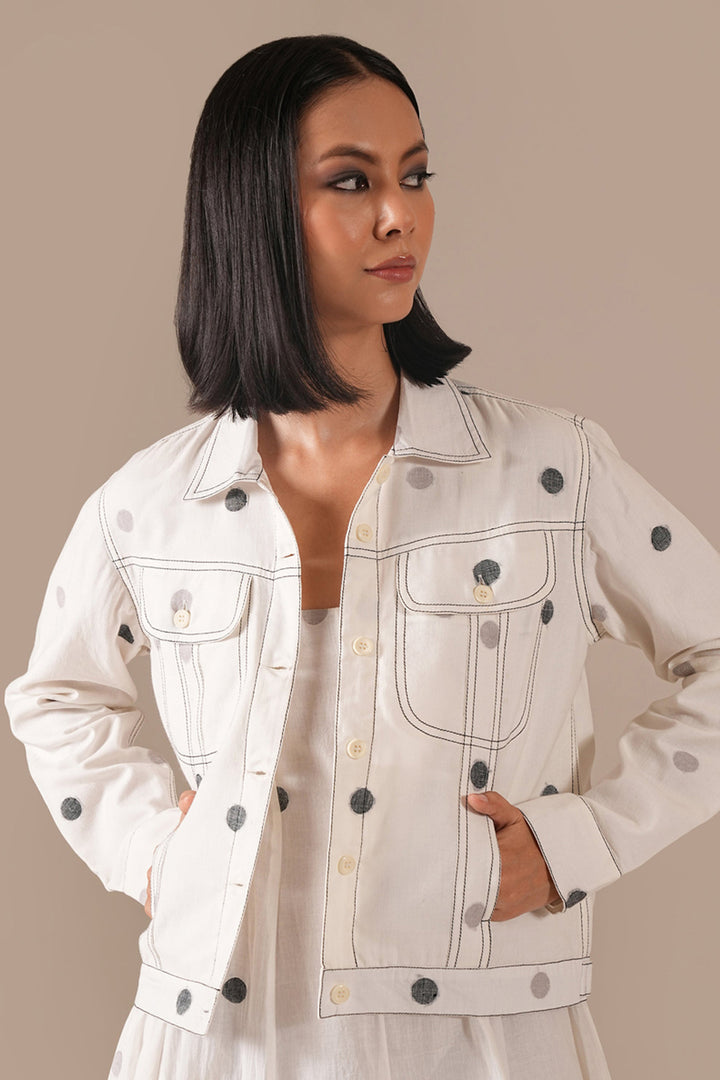 Pearl Glow Dress With Jacket