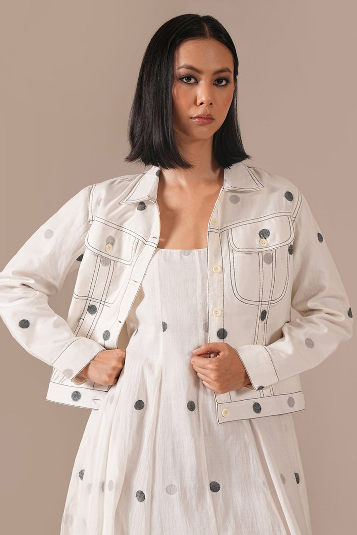 Pearl Glow Dress With Jacket