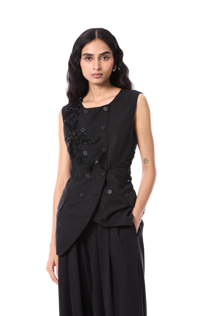 Petal Punk Embellished Vest