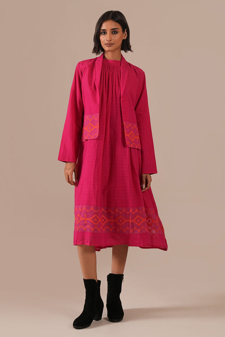 Pink Aura Dress With Jacket