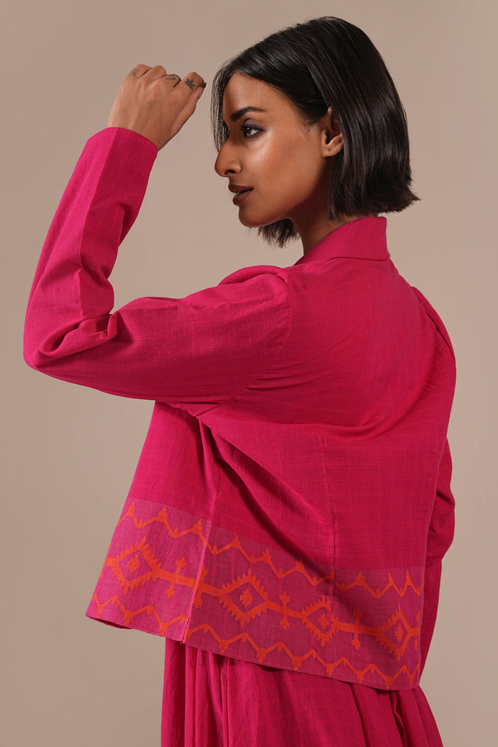 Pink Aura Dress With Jacket