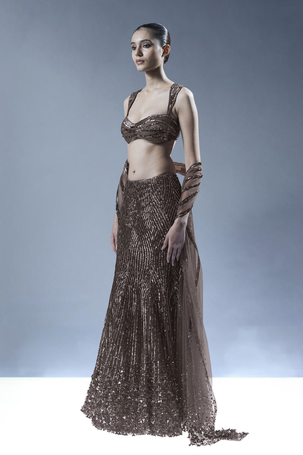 Starlit Cascade Lehenga Set
