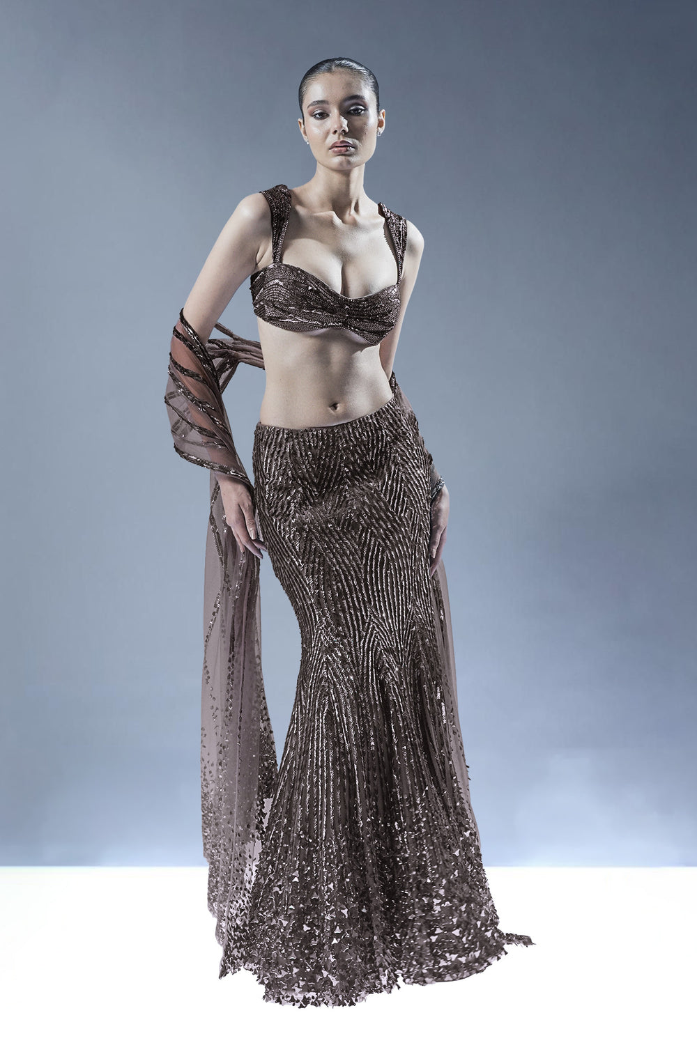 Starlit Cascade Lehenga Set