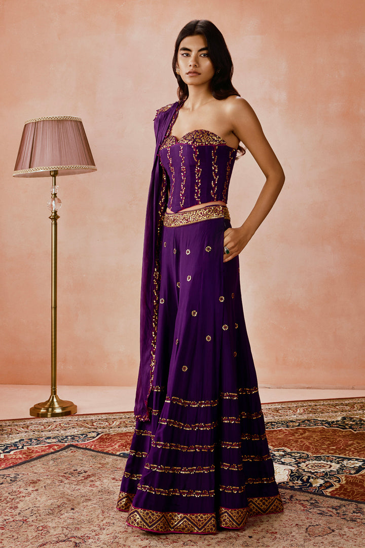 Corset Sharara Set
