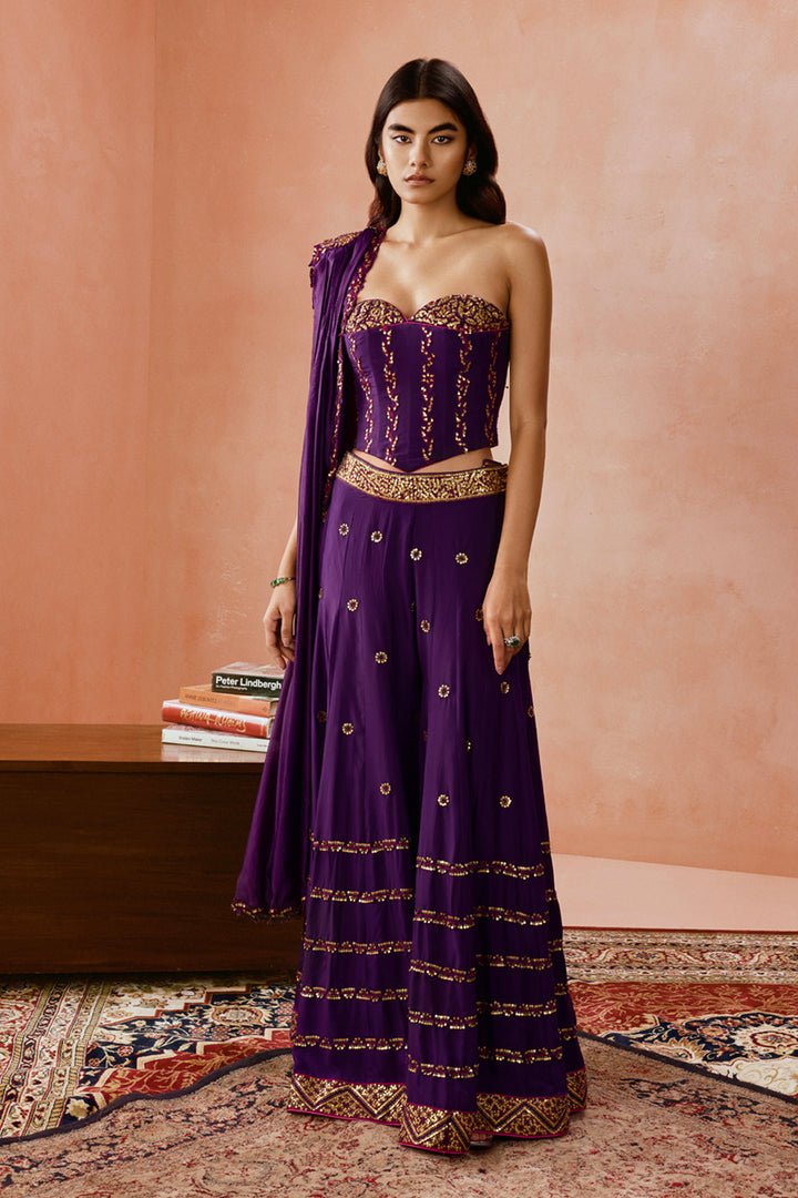 Corset Sharara Set