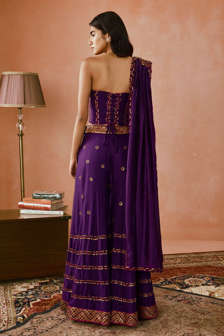 Corset Sharara Set