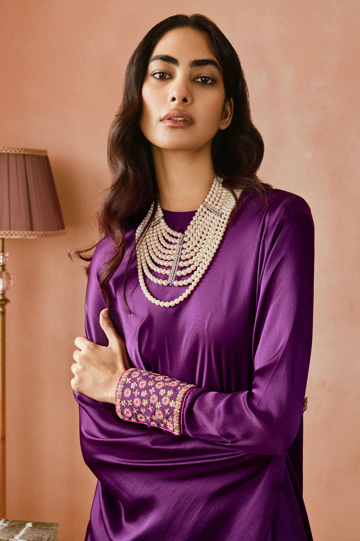 One Side Sleeve Tunic Set