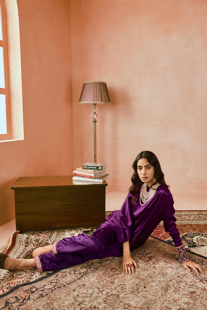 One Side Sleeve Tunic Set