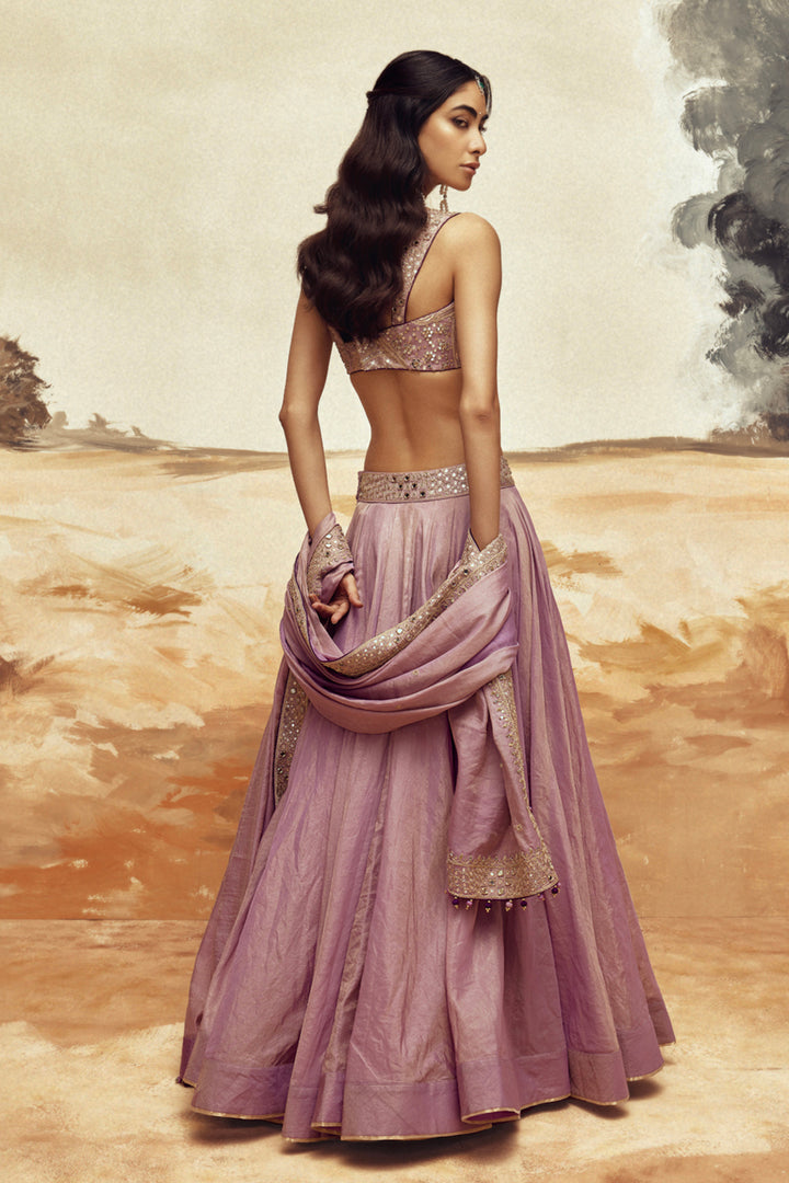 Lilac Johari Lehenga Set