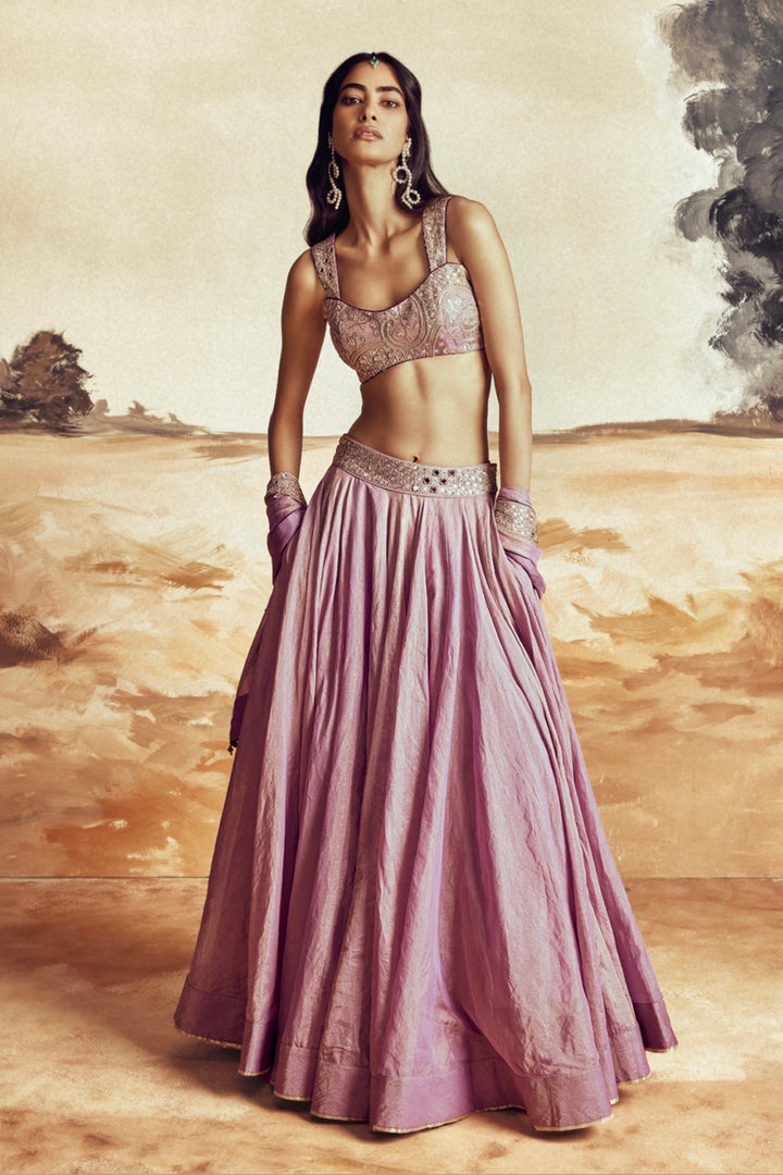 Lilac Johari Lehenga Set