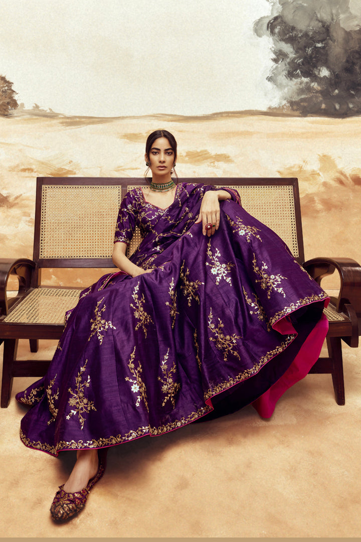 Sara Ali Khan In Our Ranisa Baingani Lehenga Set