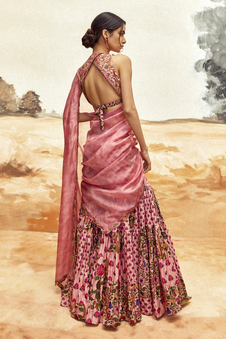 Dusty Pink Gharara Set