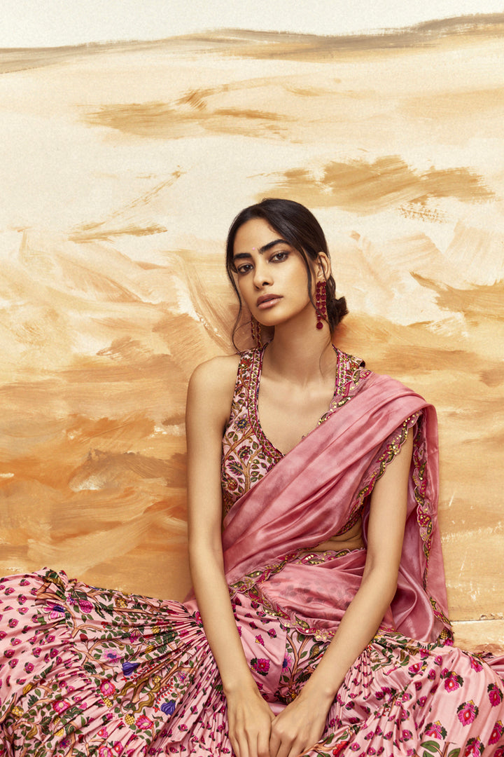 Dusty Pink Gharara Set