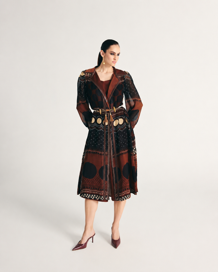 Muneera Trench Coat Set