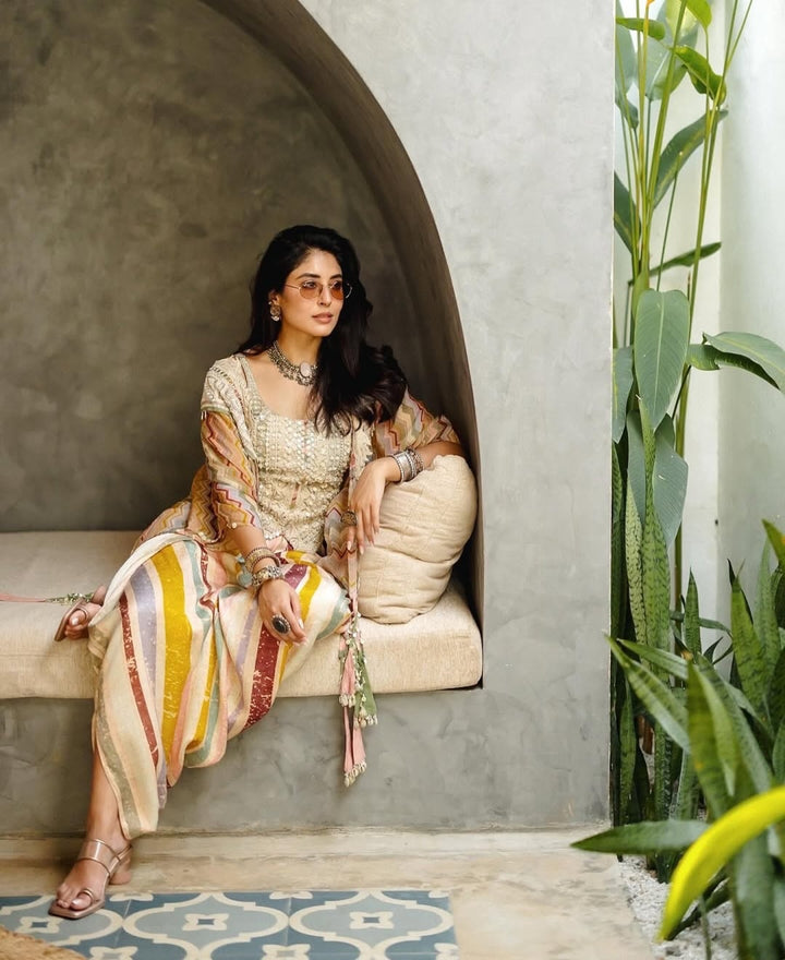 Kritika Kamra In Our Veni Dupatta Jacket Set